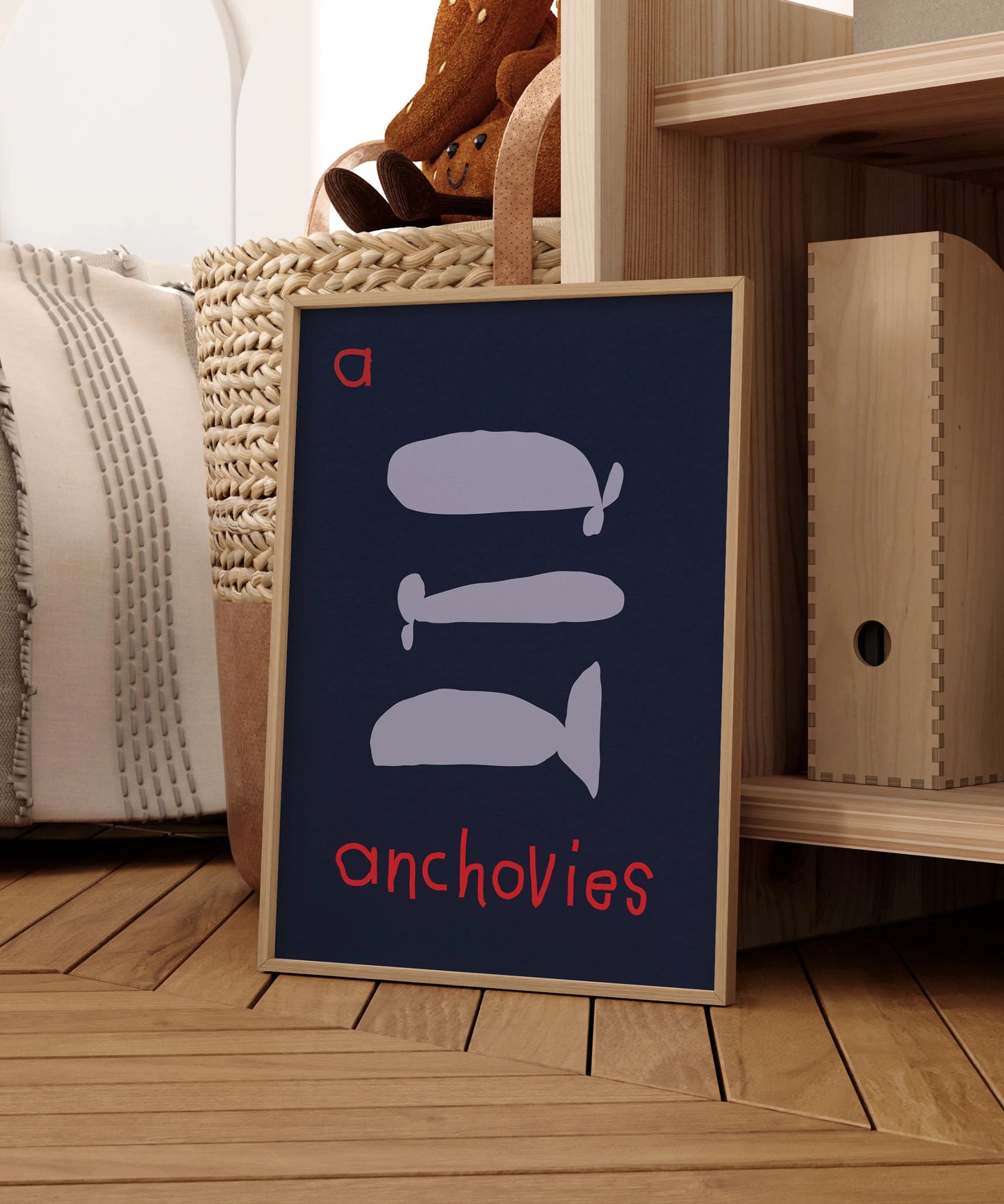 A for Anchovies Print