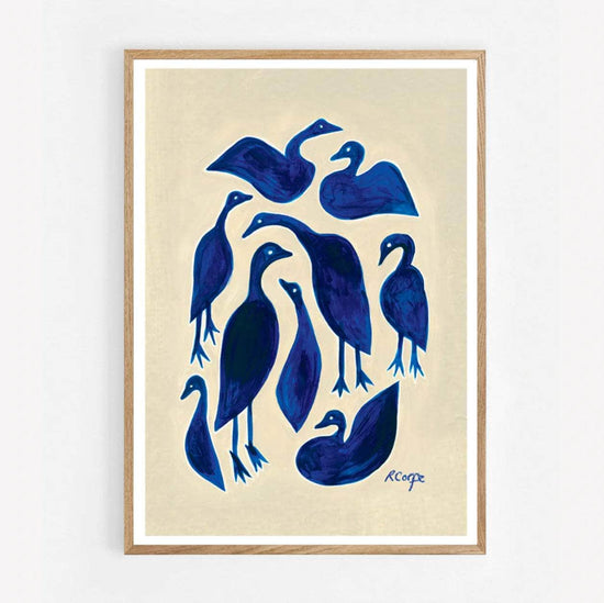 A3 - Blue Ducks Print