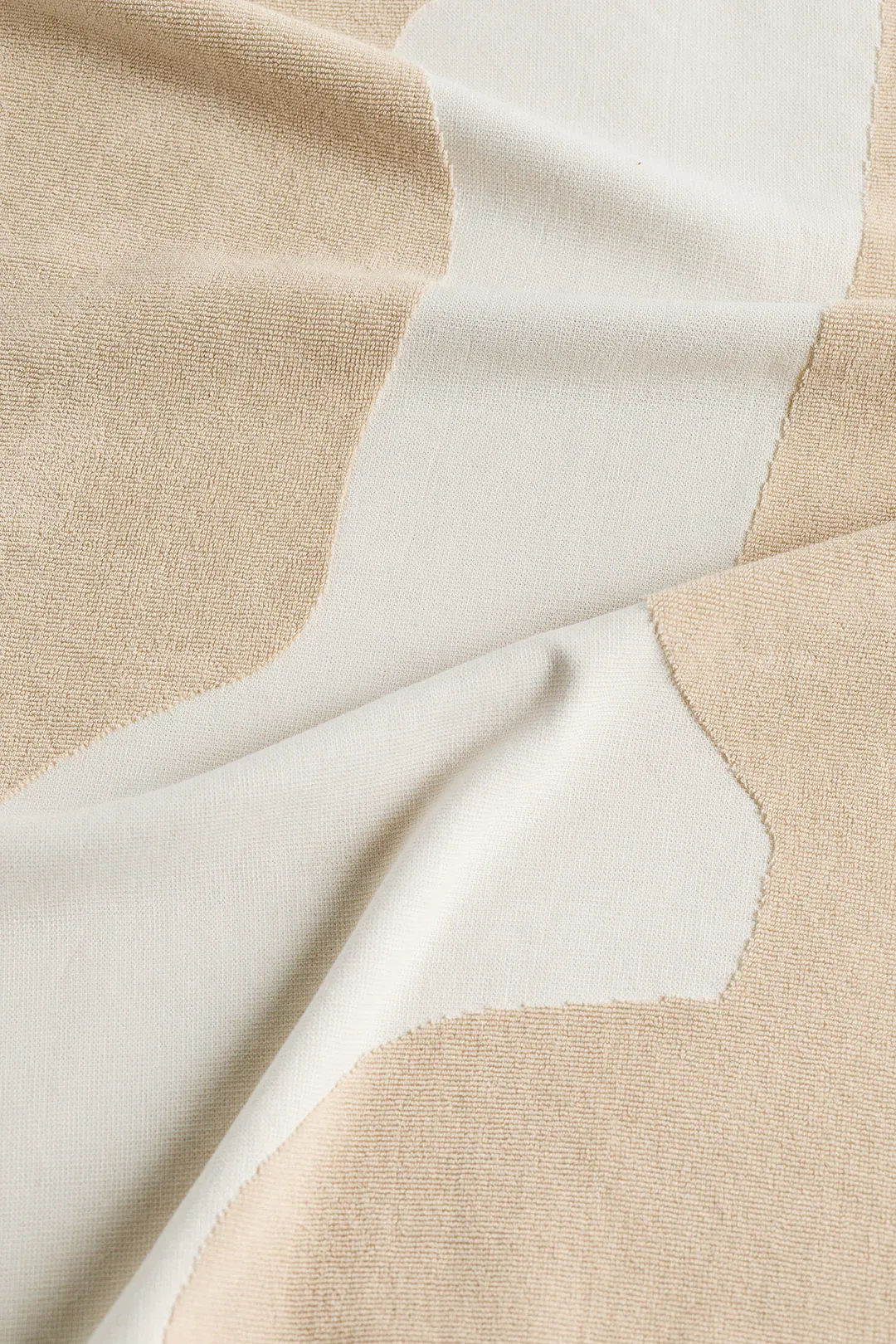 Cotton Arc Tea Towel  - Parchment