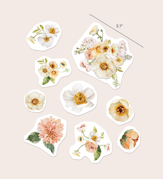 Wildflowers Ceramic Sticker Set