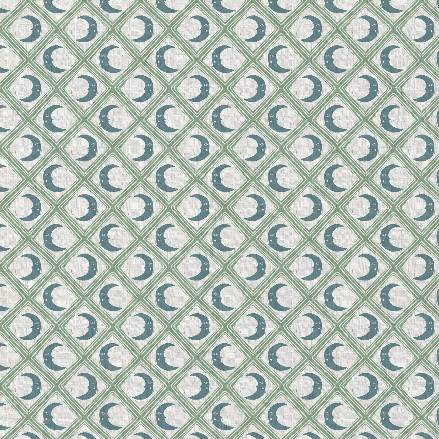 Kit Moon Fabric - Blue Moon