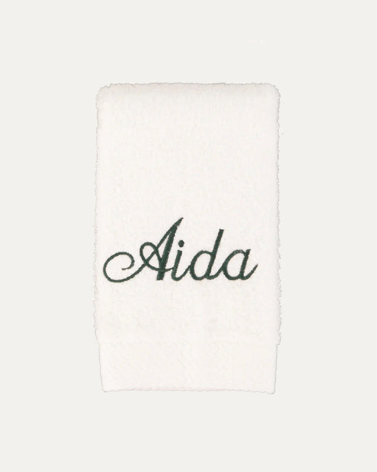 Personalised White Bath Towel