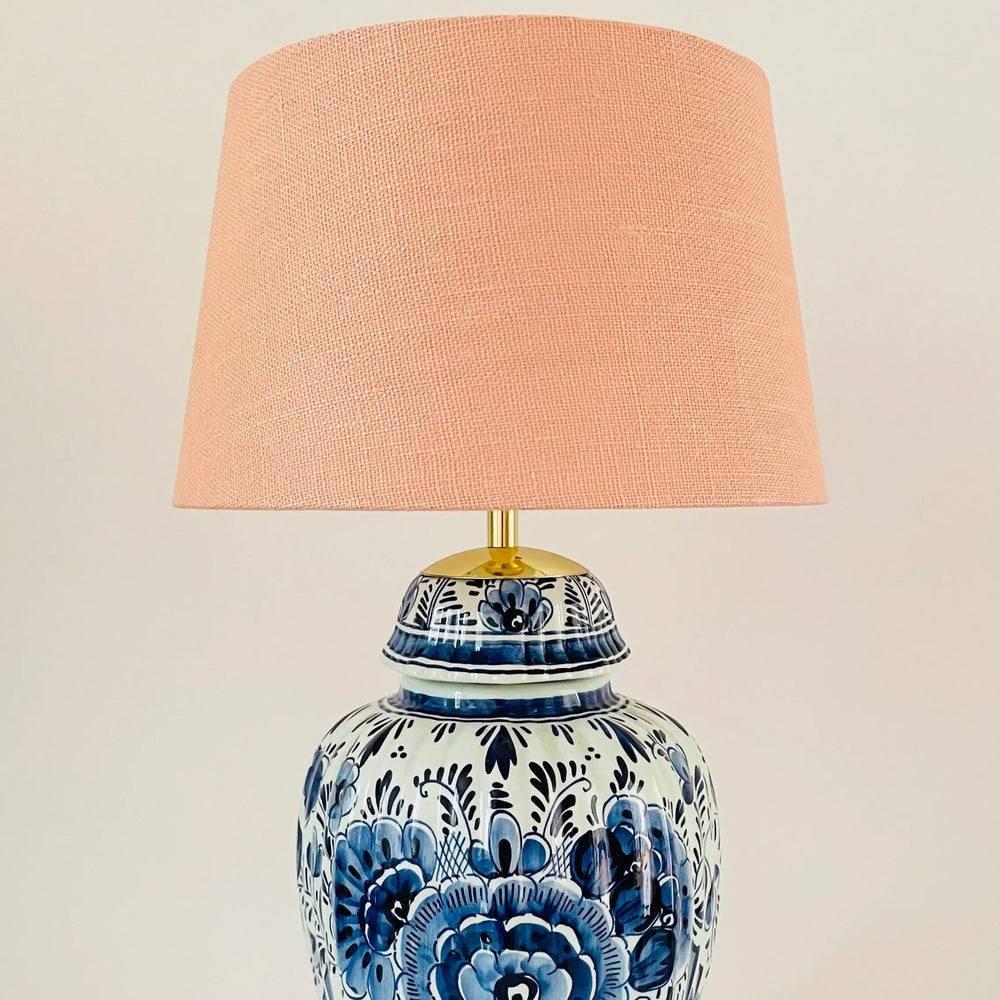 Antique Delft Table Lamp