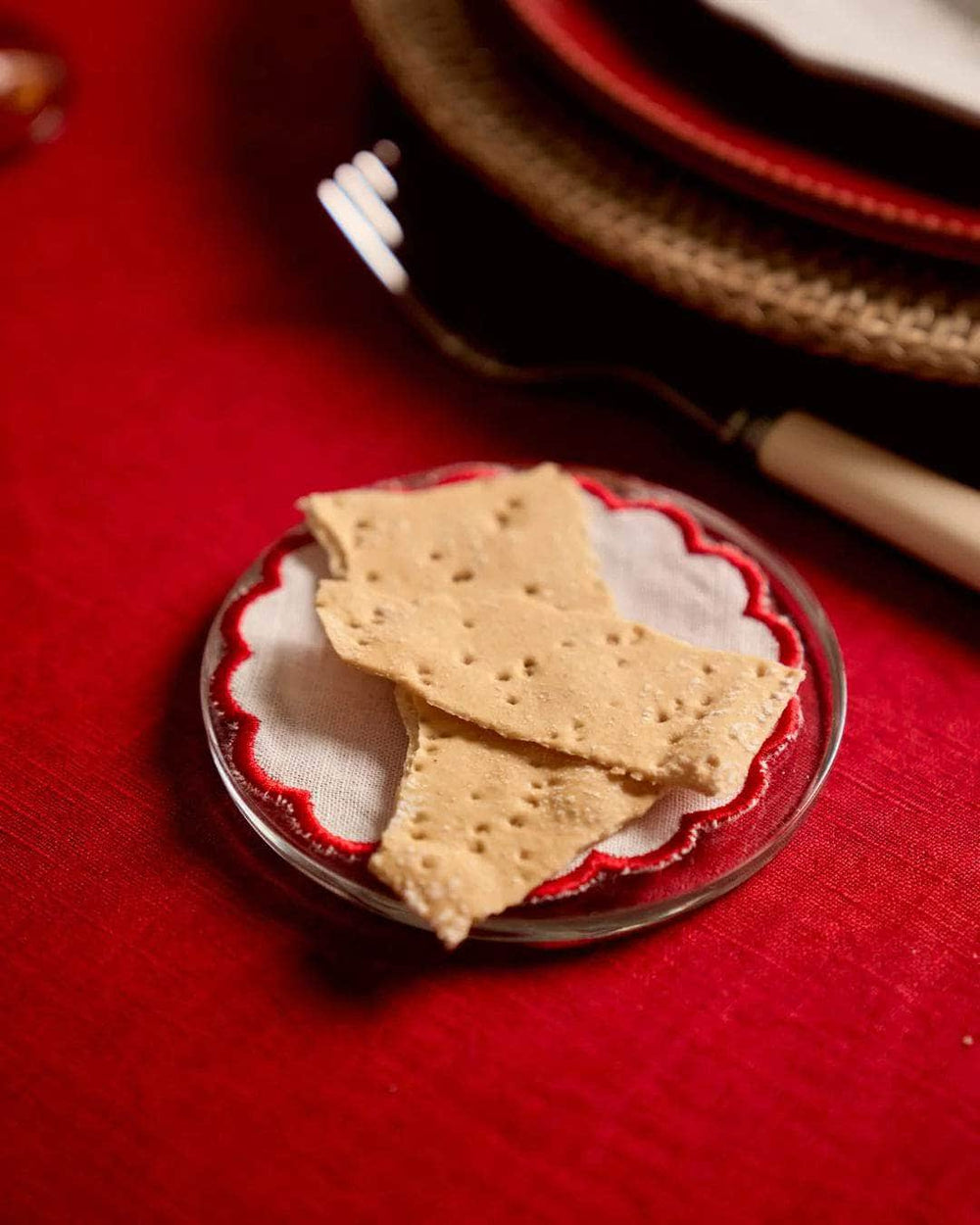 Red Scallop Coaster