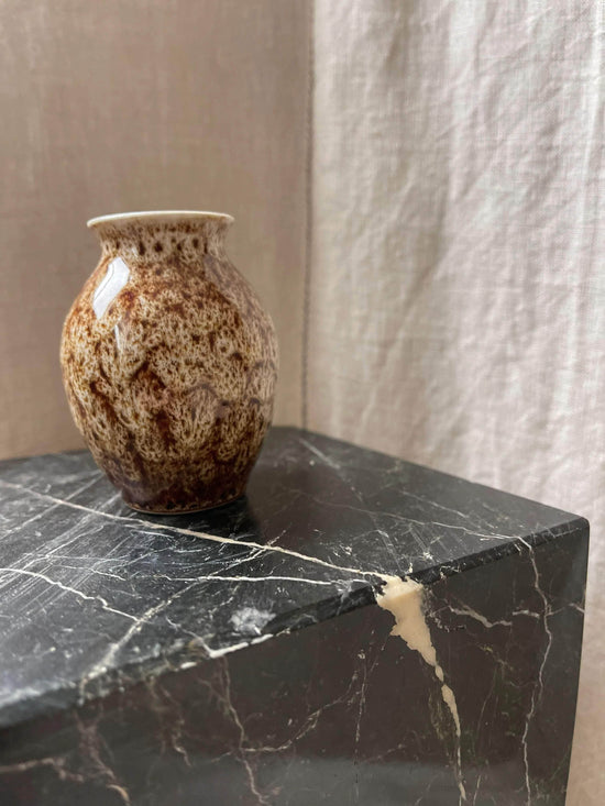 Mini Brown Mottled Vase