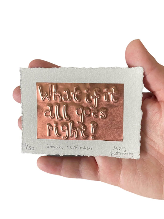 Rose Gold Brass Tin Embossing On Paper