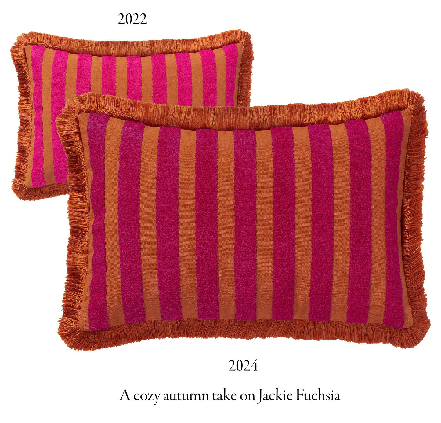 Cushion Jackie Rust & Fuchsia