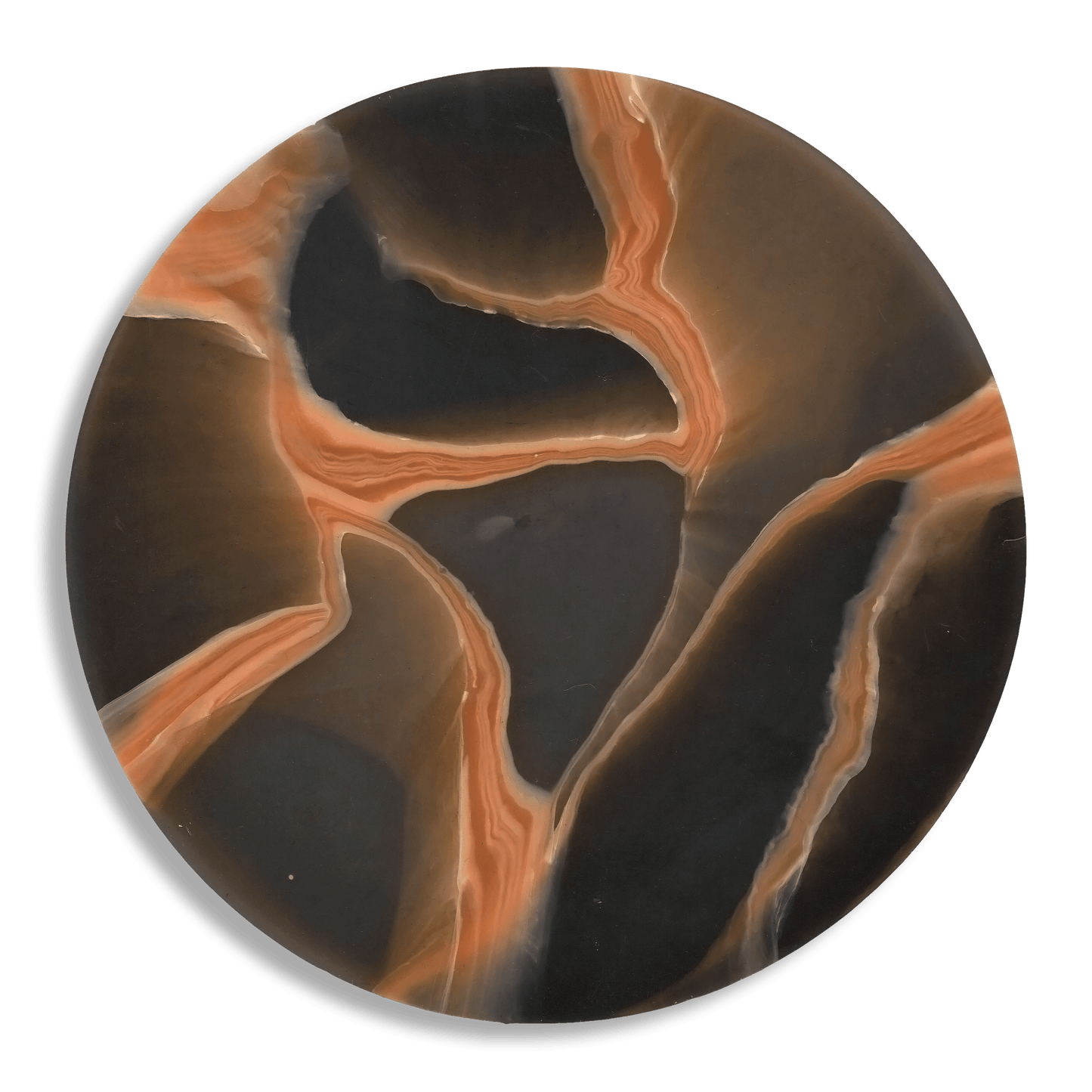 Recycled Plastic Coaster Mycelium Wrinkled Peach