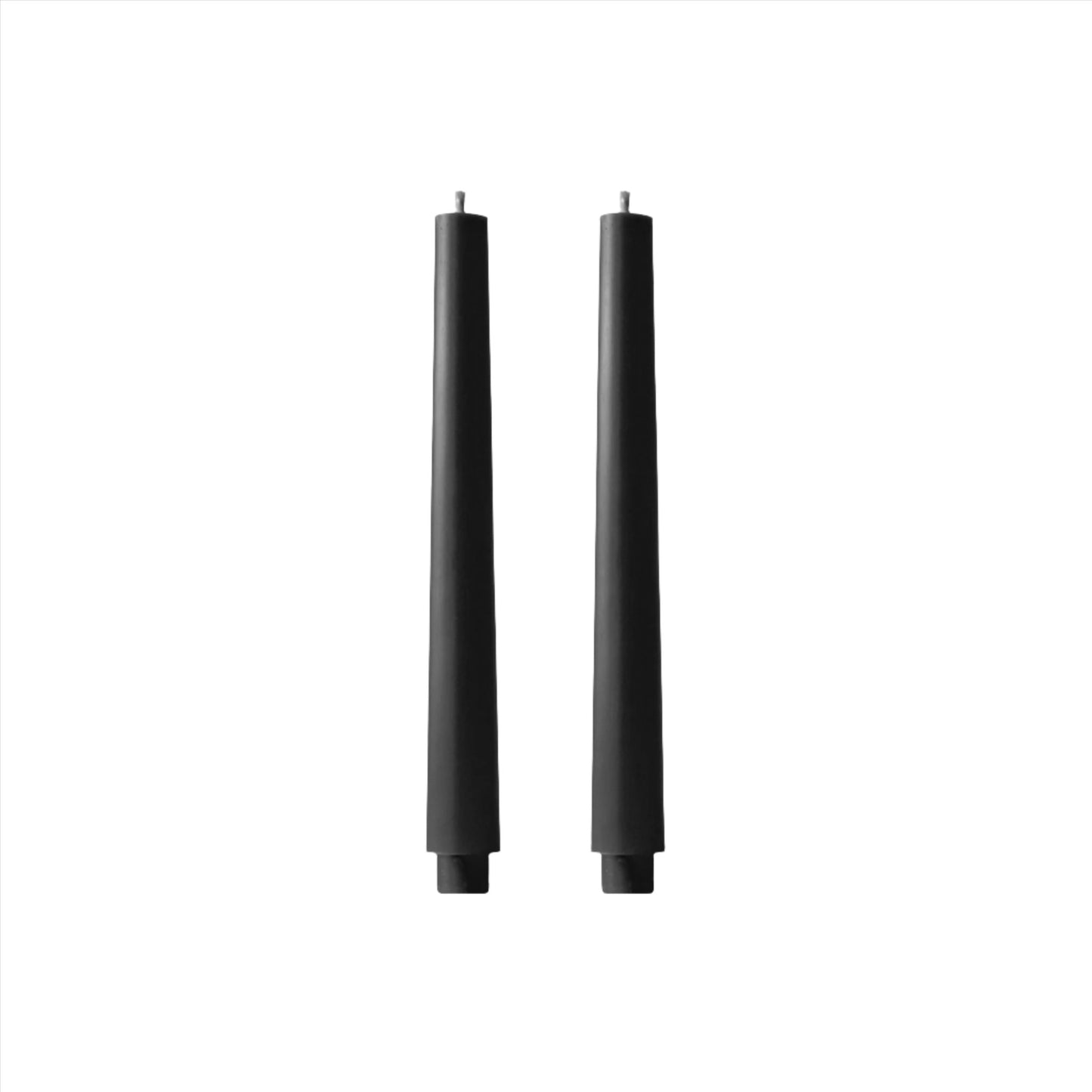 Dinner Pillar Candles - Black