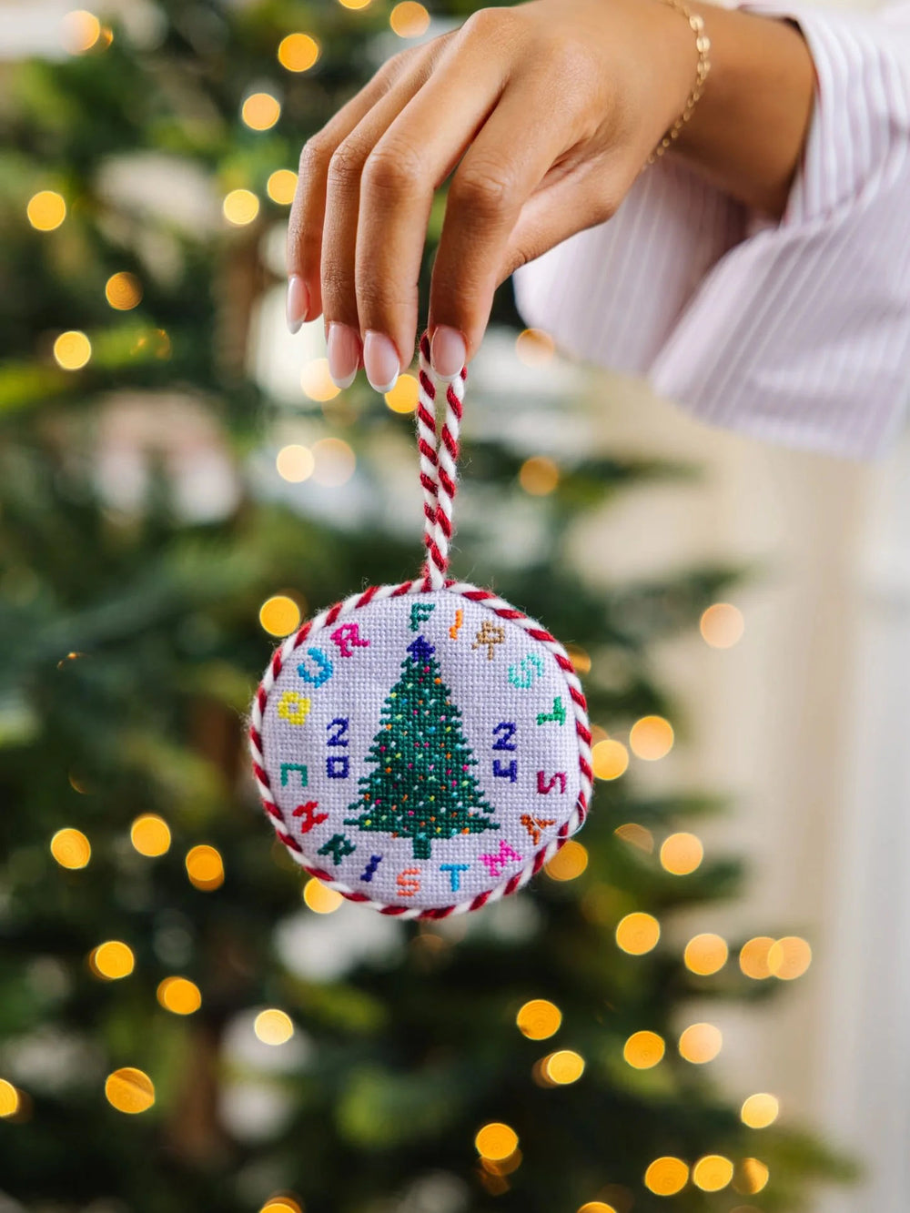 Needlepoint Ornament - Our 1st