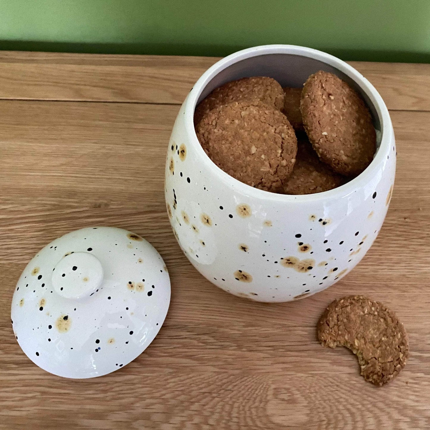 Cookie/Biscuit Jar Canister Confetti Glaze