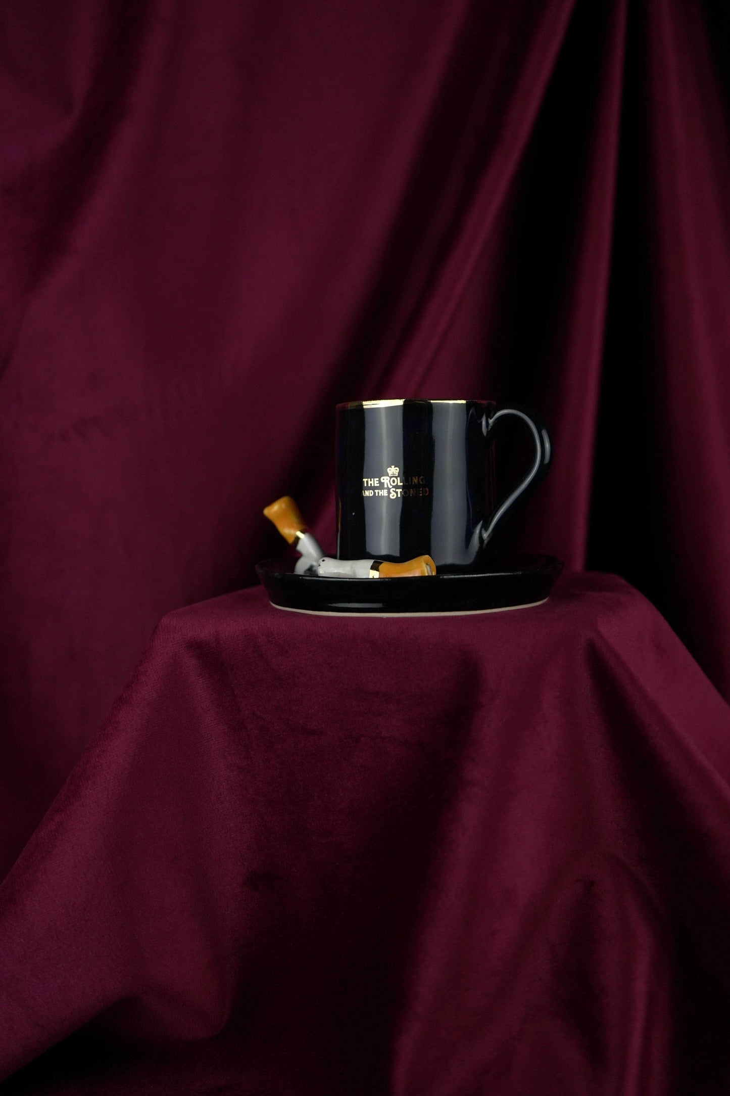 The Classic Double Cigarette Espresso Cup & Saucer