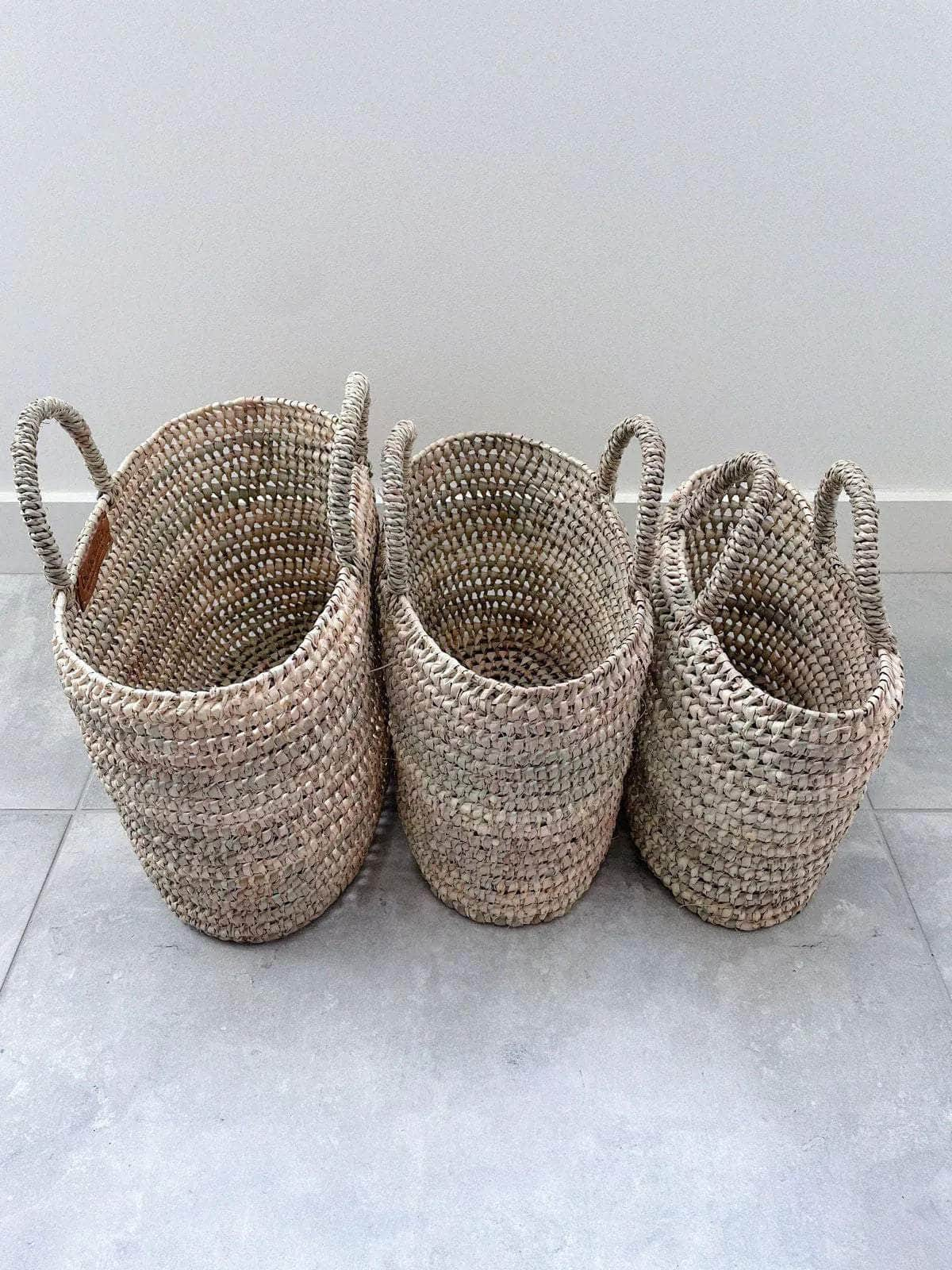 Oval Open Weave Nesting Baskets