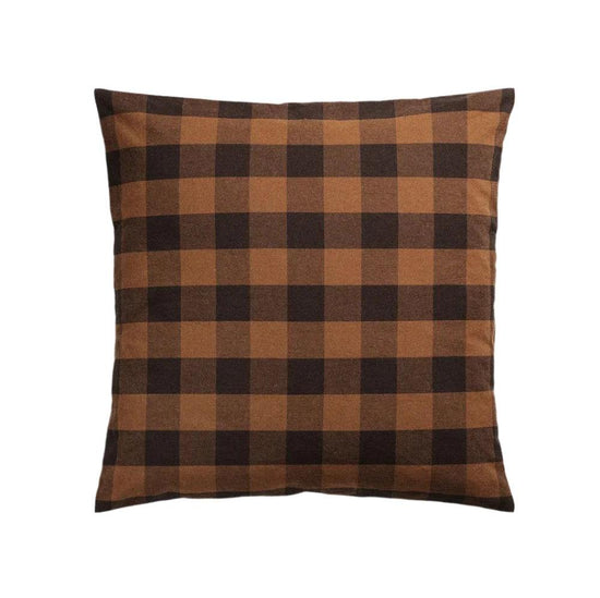 Cushion Cover Checked Brown