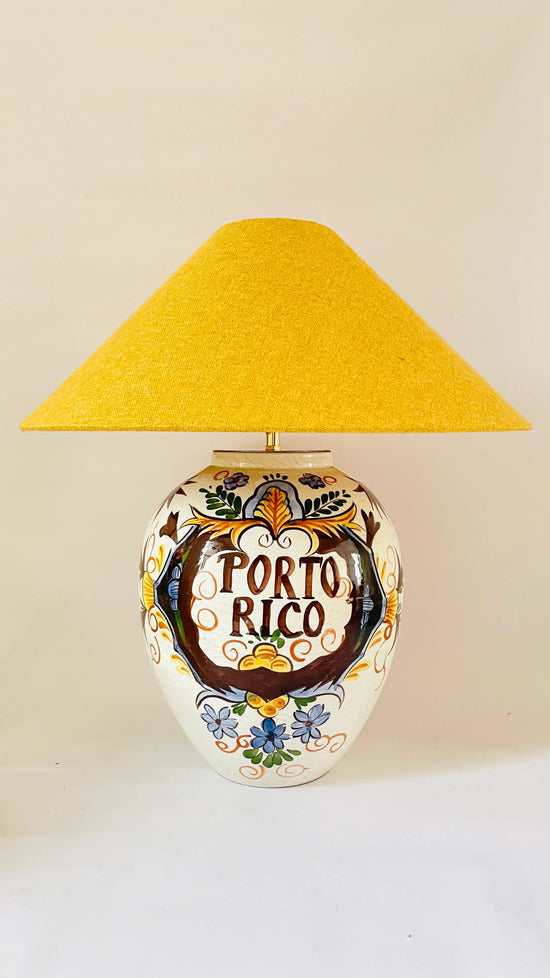 Antique Delft Porto Rico Lamp