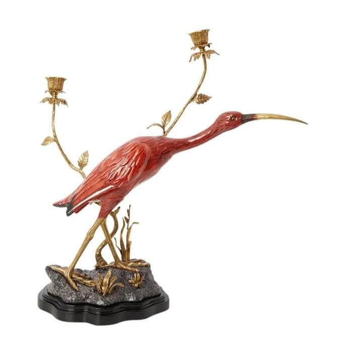 Red Bird Candle Holder