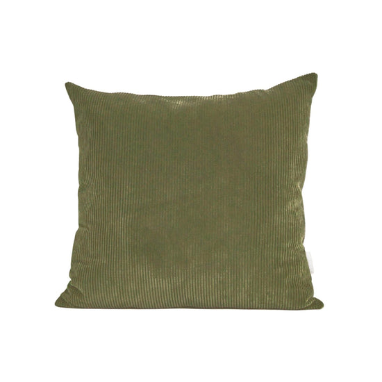 Le Carré - Corduroy Checkered Cushion Chalk/Forest