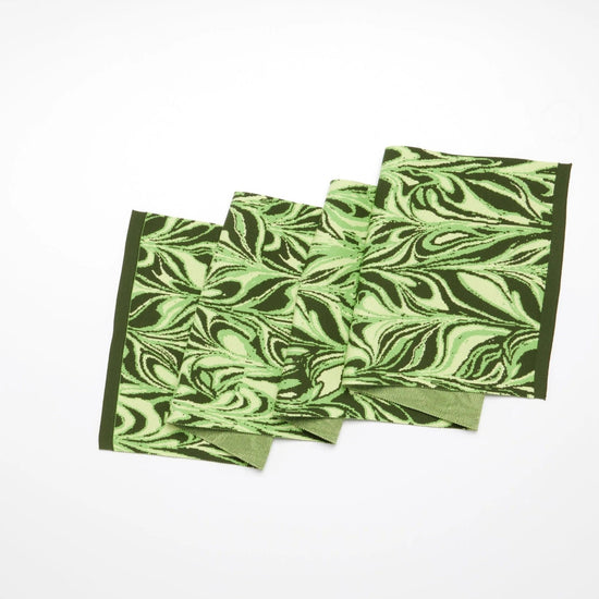 Table Runner Swirl - Kiwi