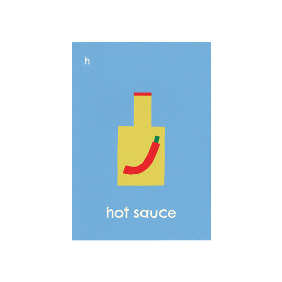 H for Hot Sauce Print