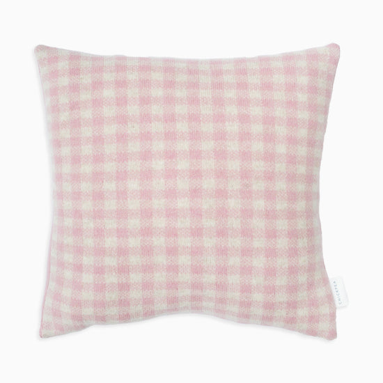 Pink Gingham Cushion