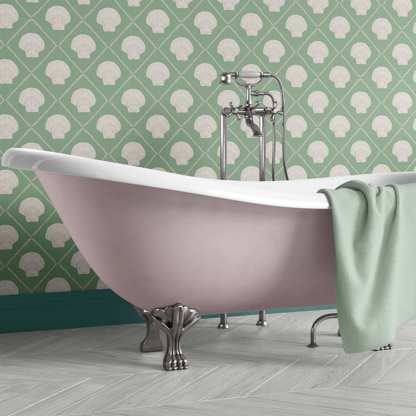 Aphrodite Wallpaper - Sea Green