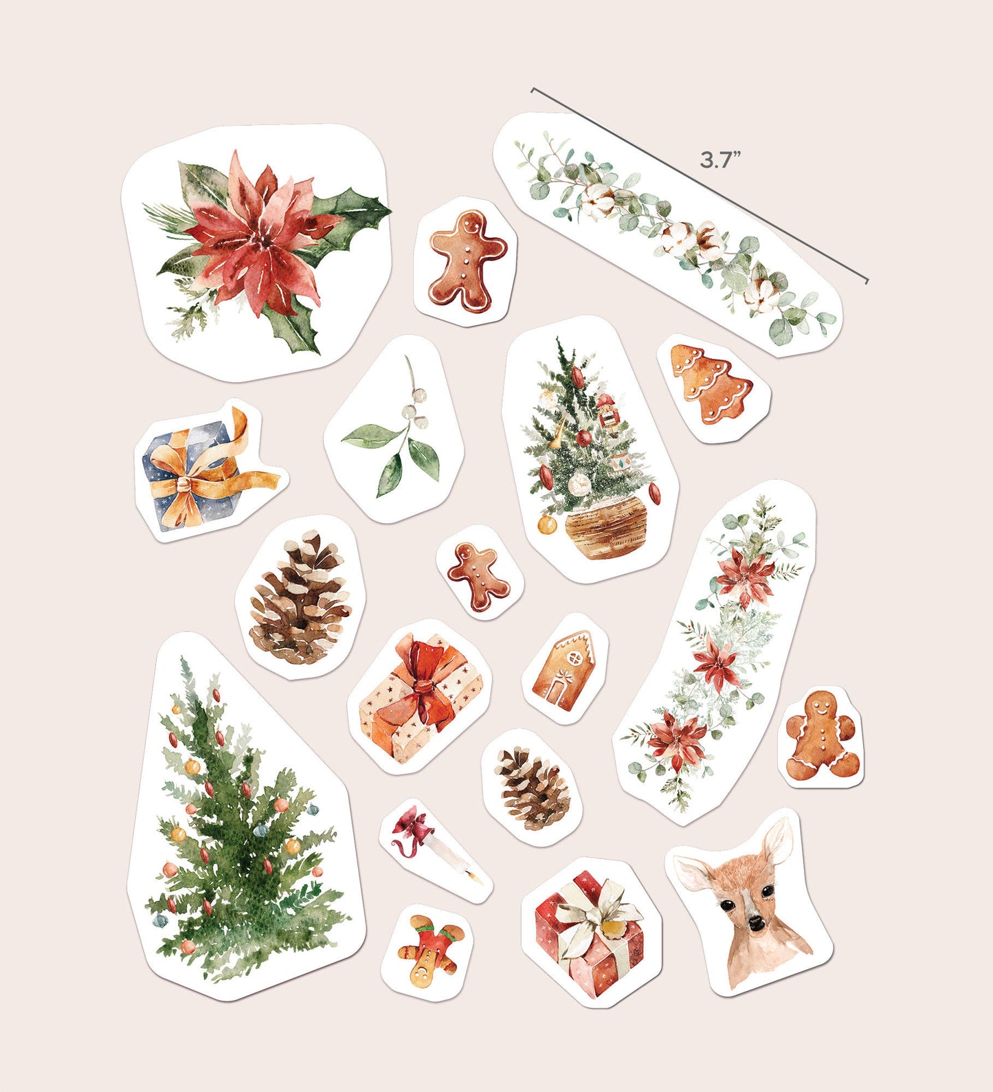 Holiday Ceramic Sticker Set