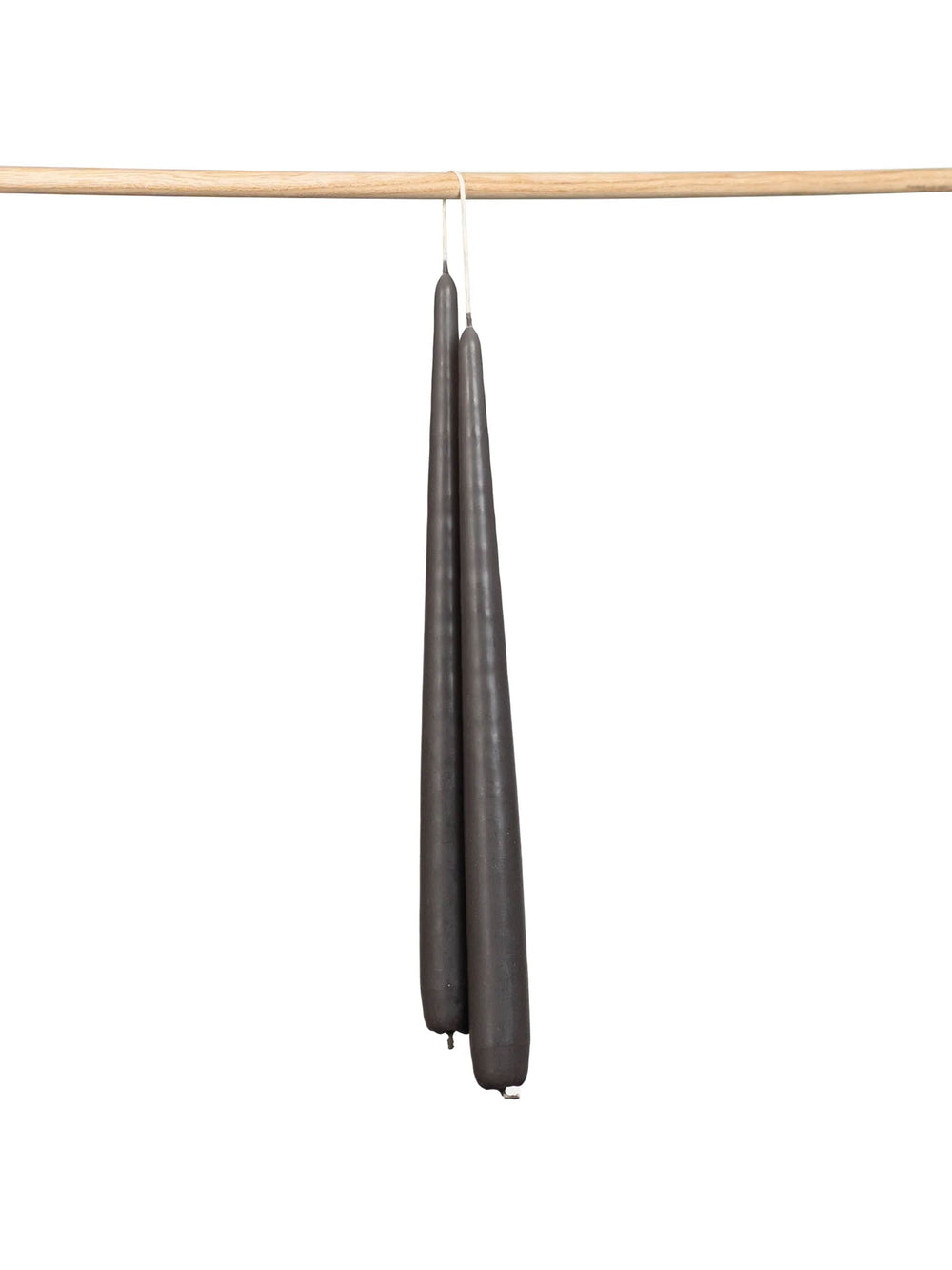 Anthracite Tapered Candles - Set of 2