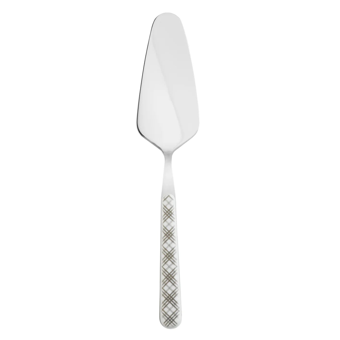 Tartan Cake Knife, White