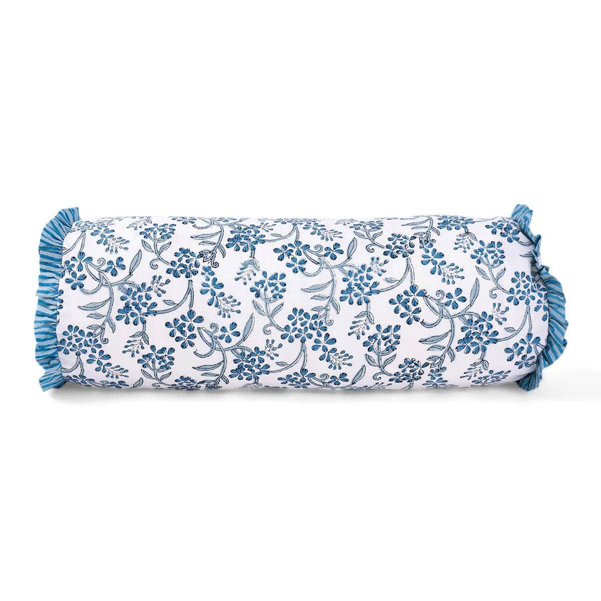 Ruffle Bolster Pillow - Sanibel