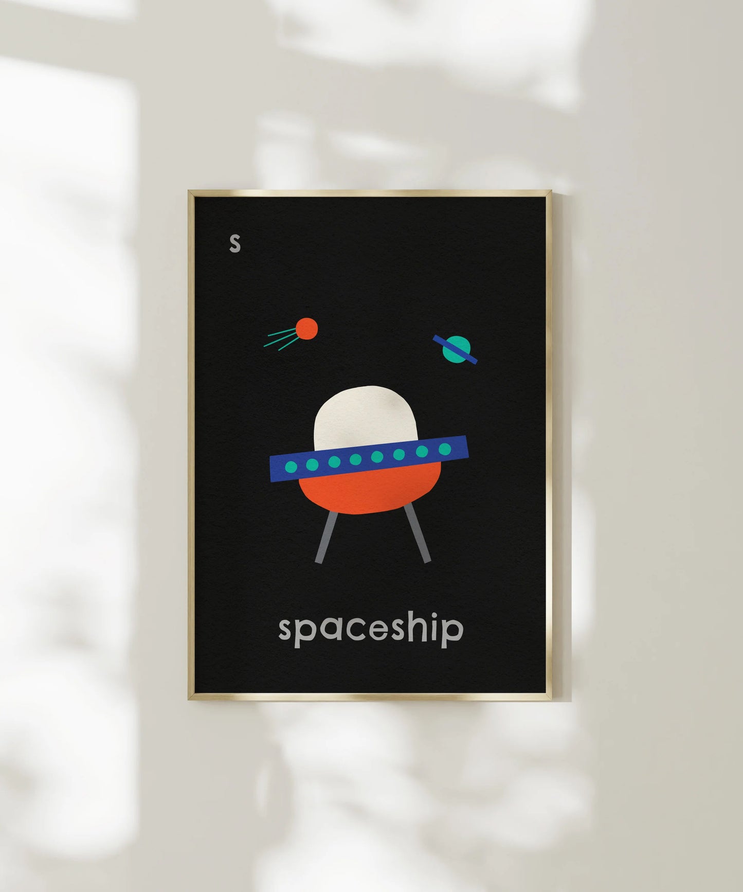 S for Spaceship Print