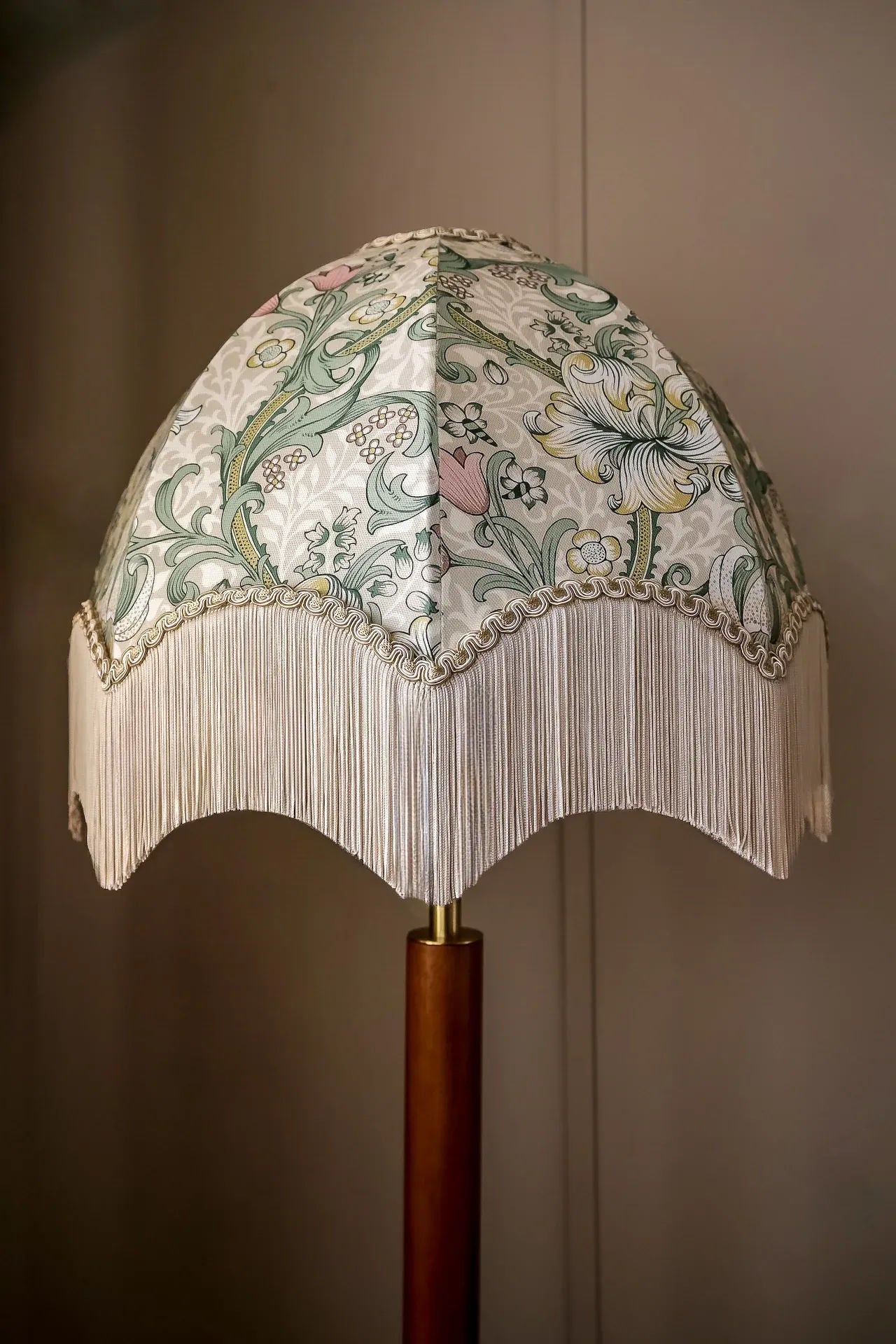 Golden Lily Lampshade - Linen/Blush