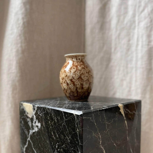 Mini Brown Mottled Vase