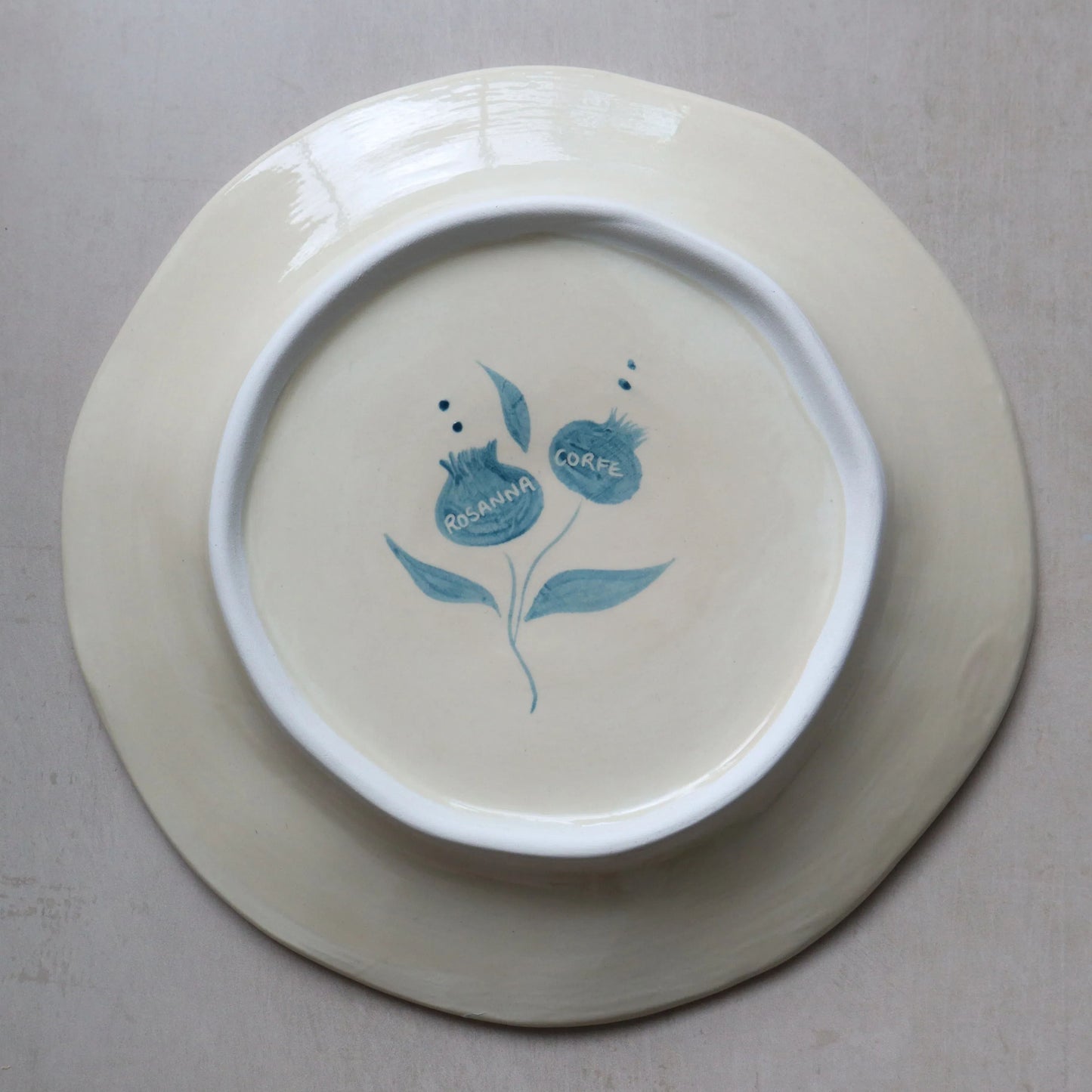 Pomegranate Plate - Teal