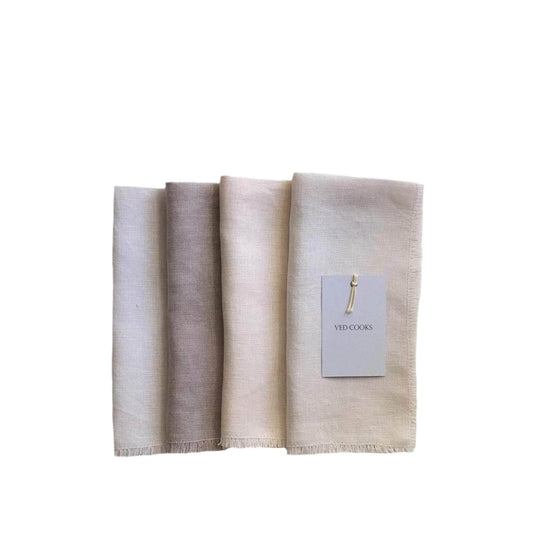 Naturally Dyed Assorted Spring Napkins - Set of Four