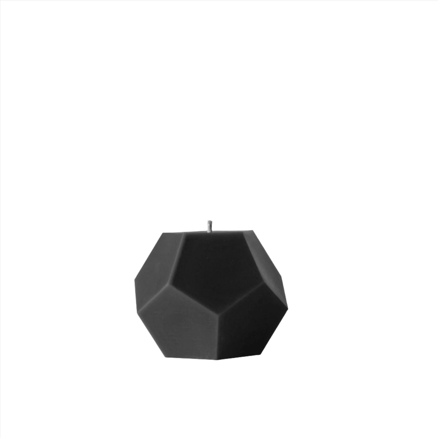 Dodecahedron Candle - Black