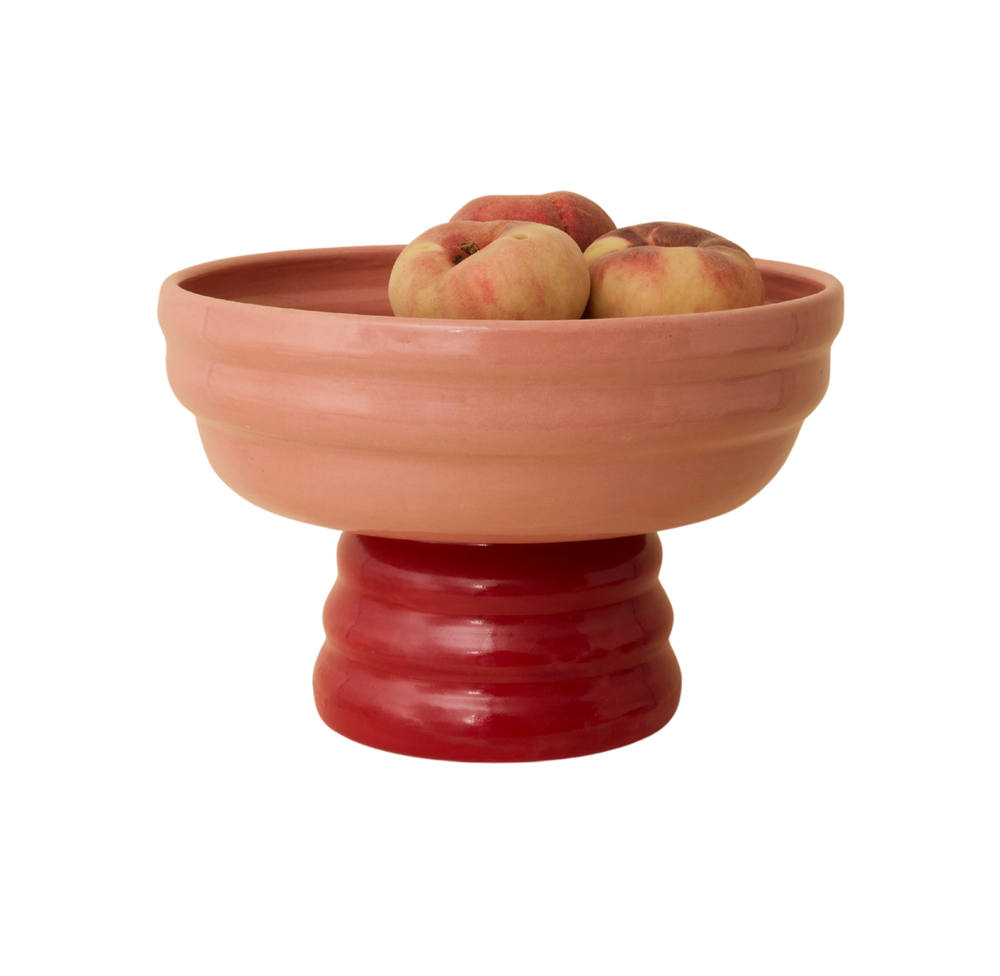 Pedestal Bowl - Pink