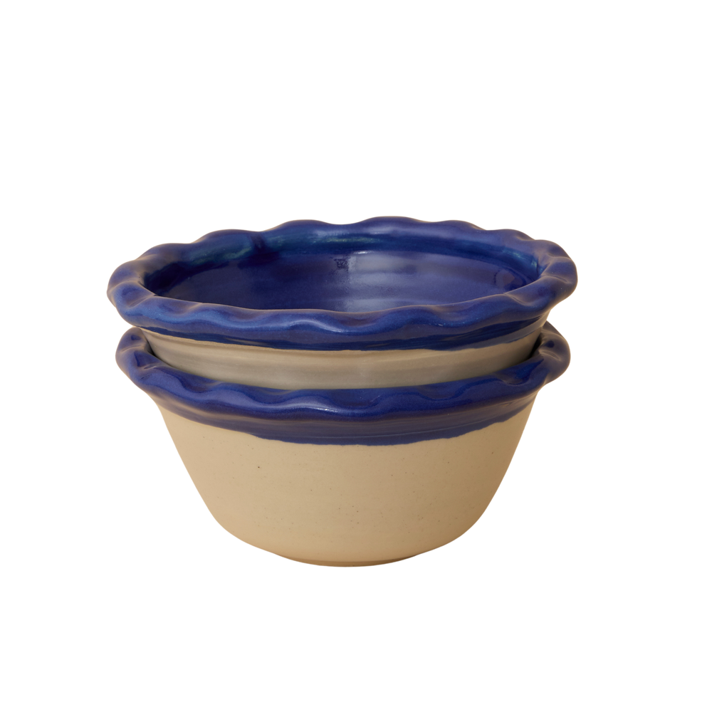 Dimple Bowls (Set of two) - Blue