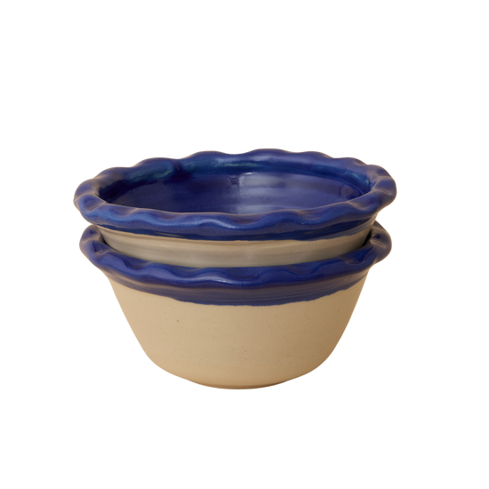 Dimple Bowls (Set of two) - Blue