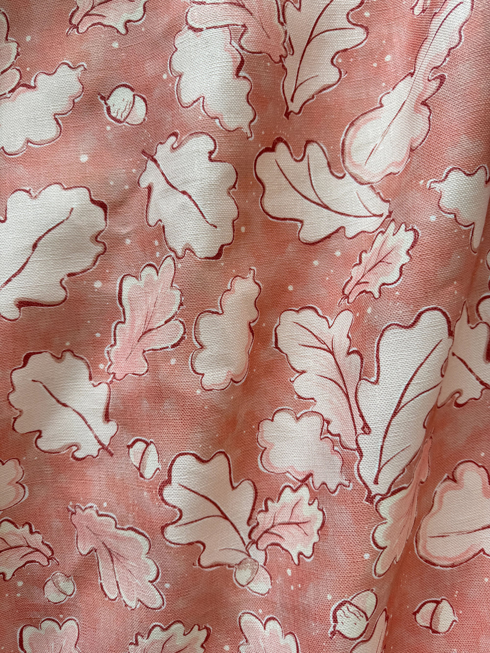 Grace, Pink Linen Fabric