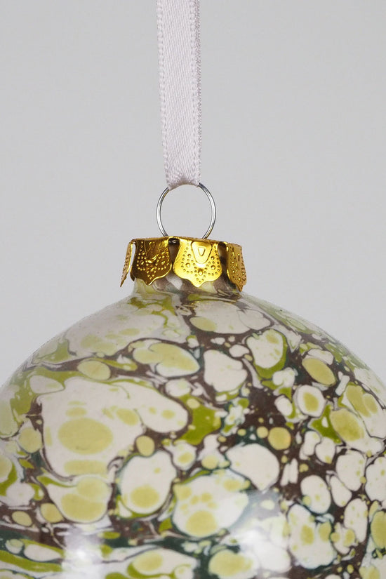 Large Moss Marbled Bauble