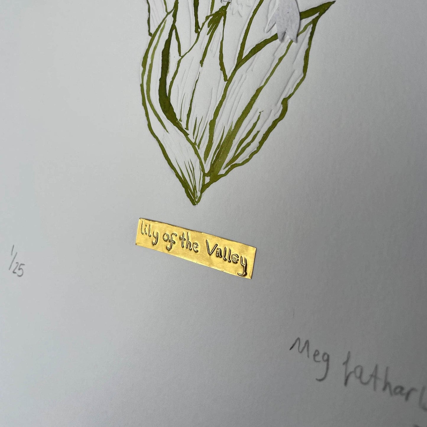 Limited Edition Lily of the Valley Embossing, Drawing and Tin