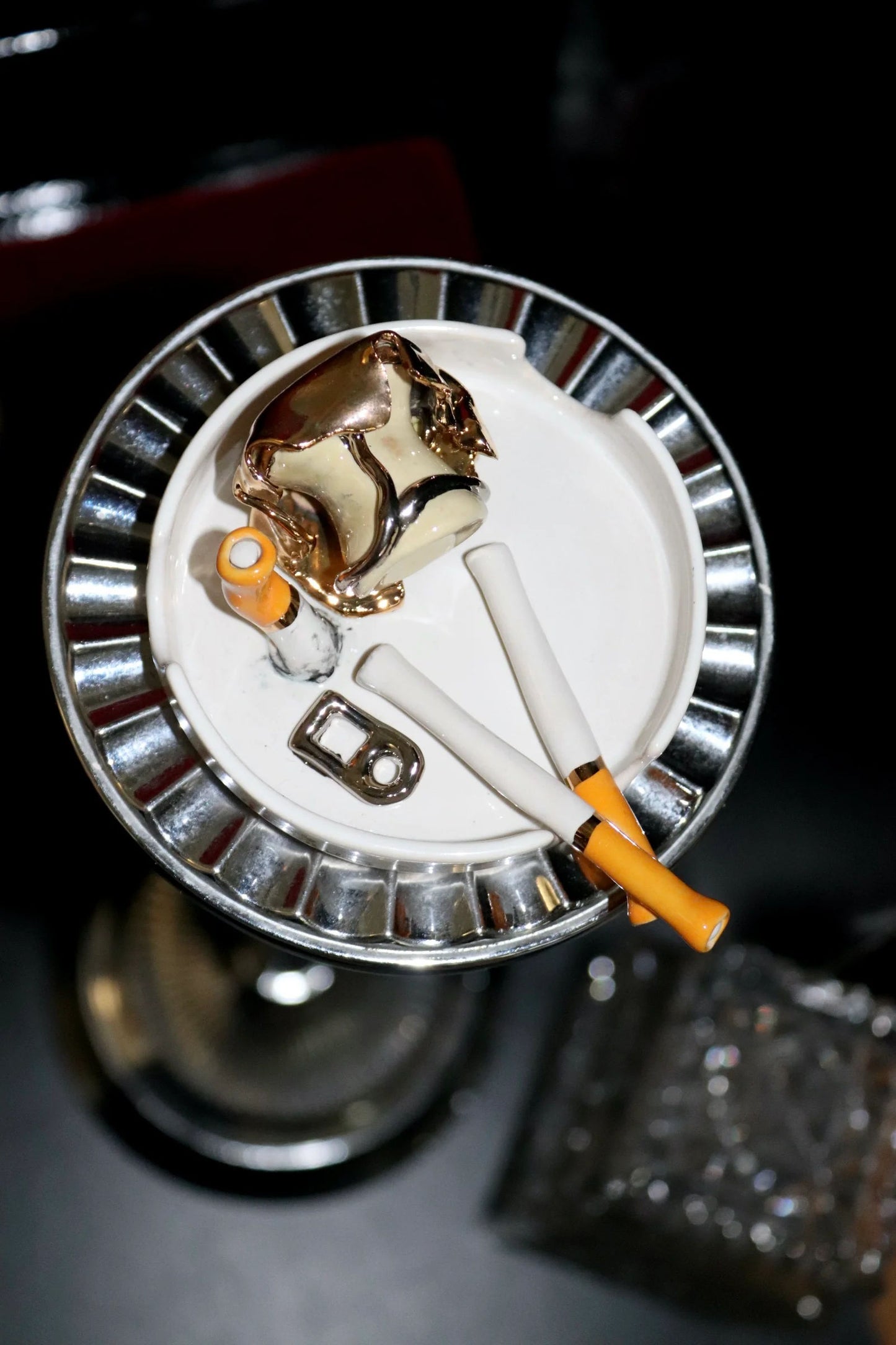 Champagne & Lovers Ciggy's Ashtray