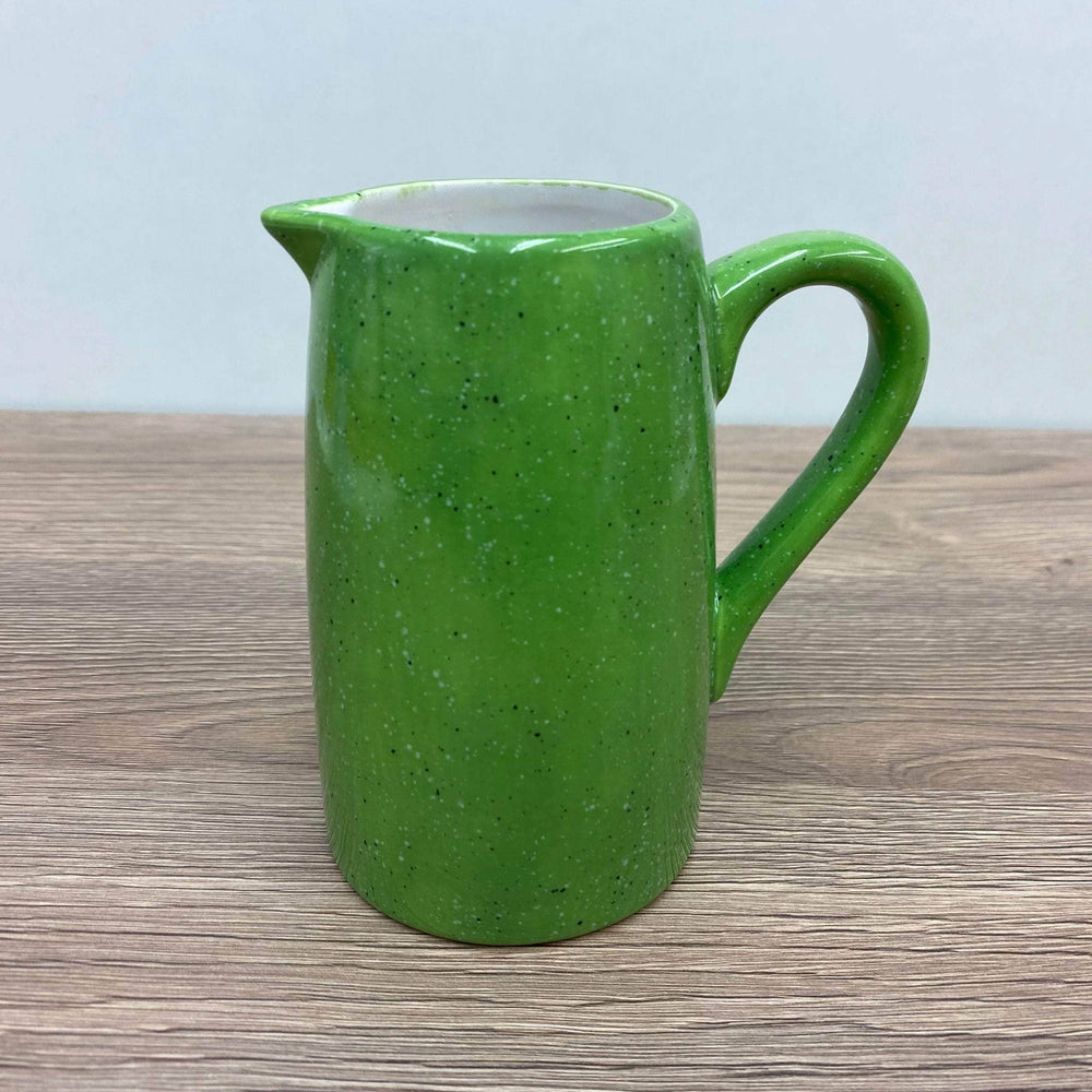 Milk Jug, Creamer, Lime Green Glaze