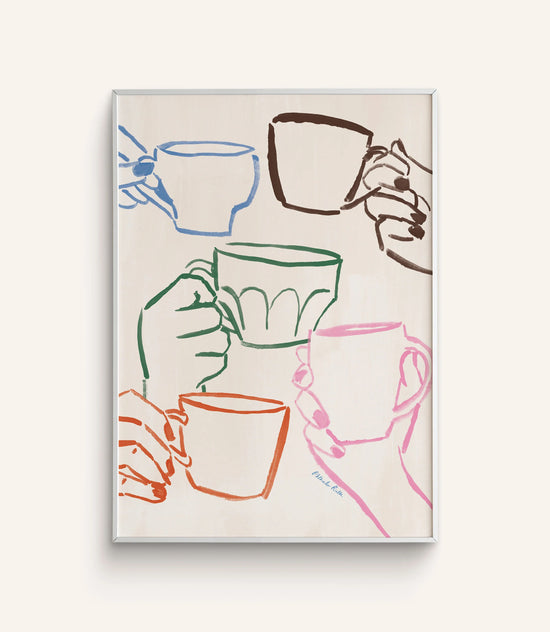 "Café du Jour" Coffee Art Print