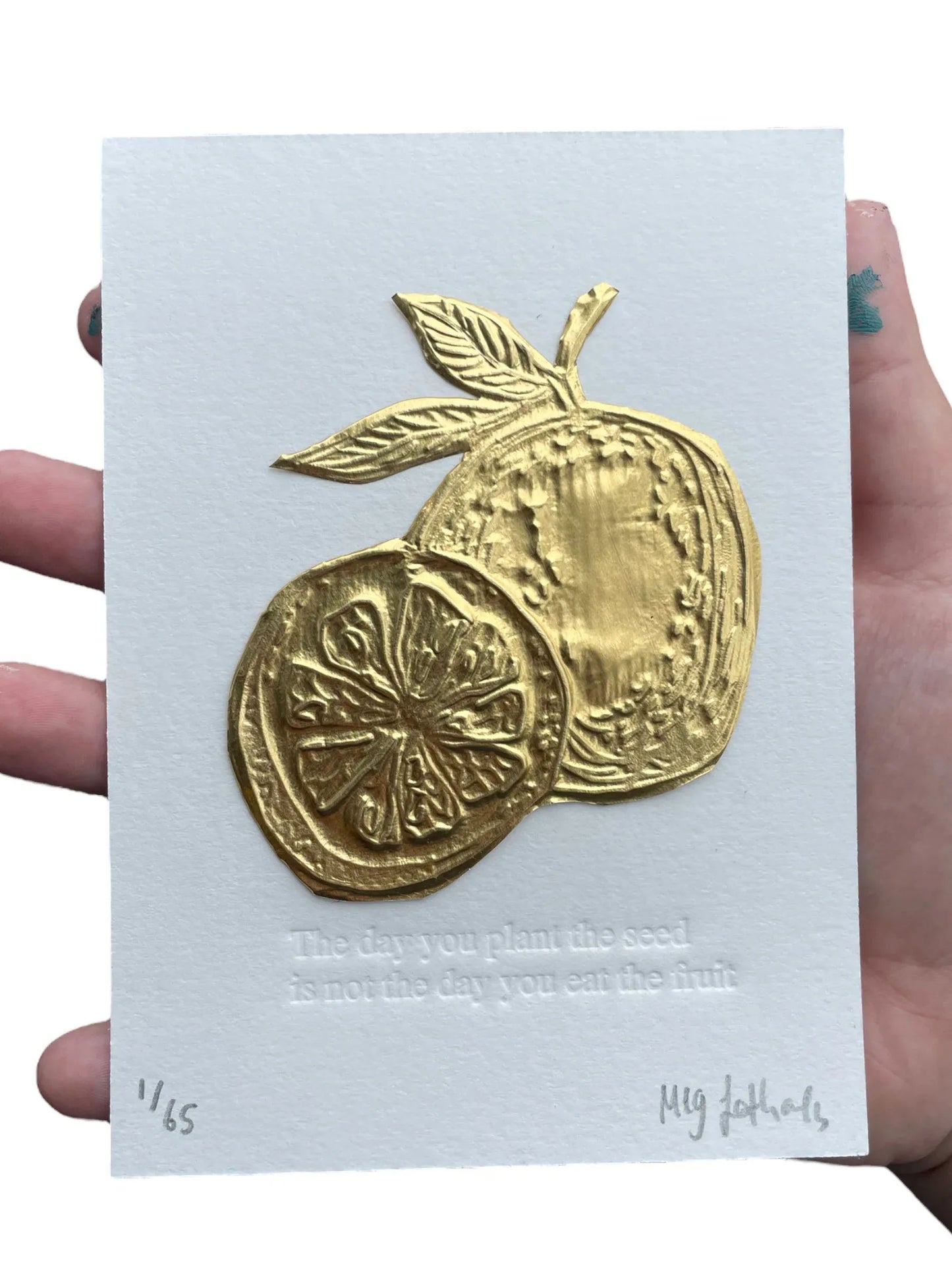 Gold Tin Embossing Limited Edition - Seed