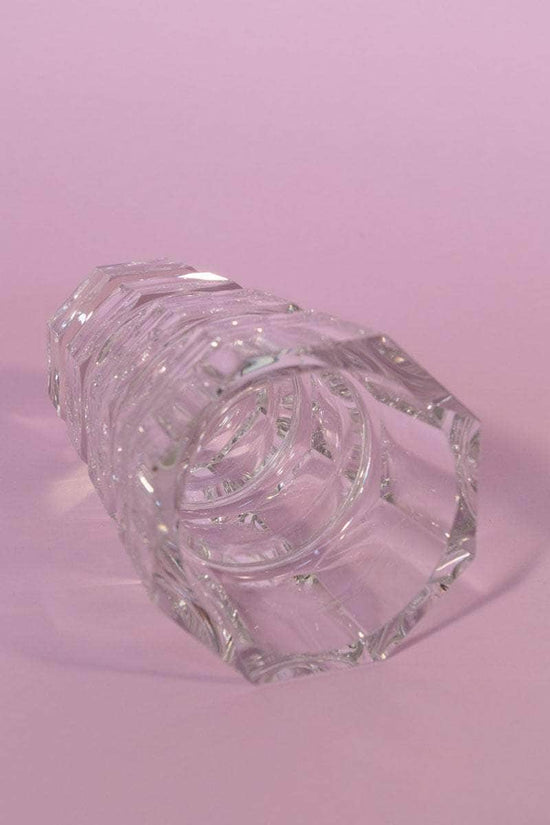 Vintage Art Deco Crystal Vase, Josef Hoffman for Moser