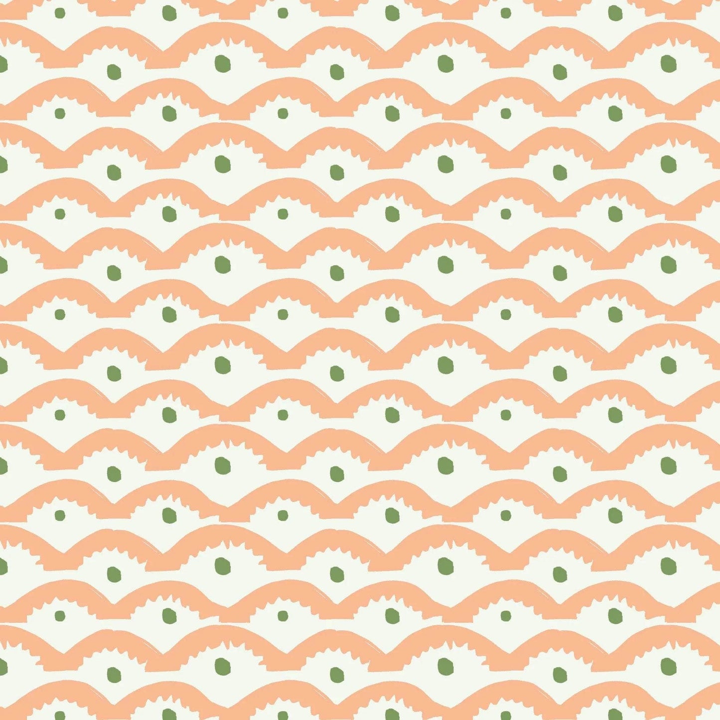 Wiggly Squiggly Wallpaper - Peachy