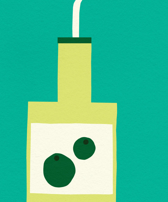 O for Olive Oil Print