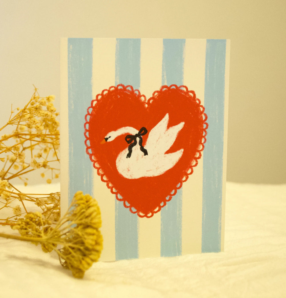 Swan Greeting Card