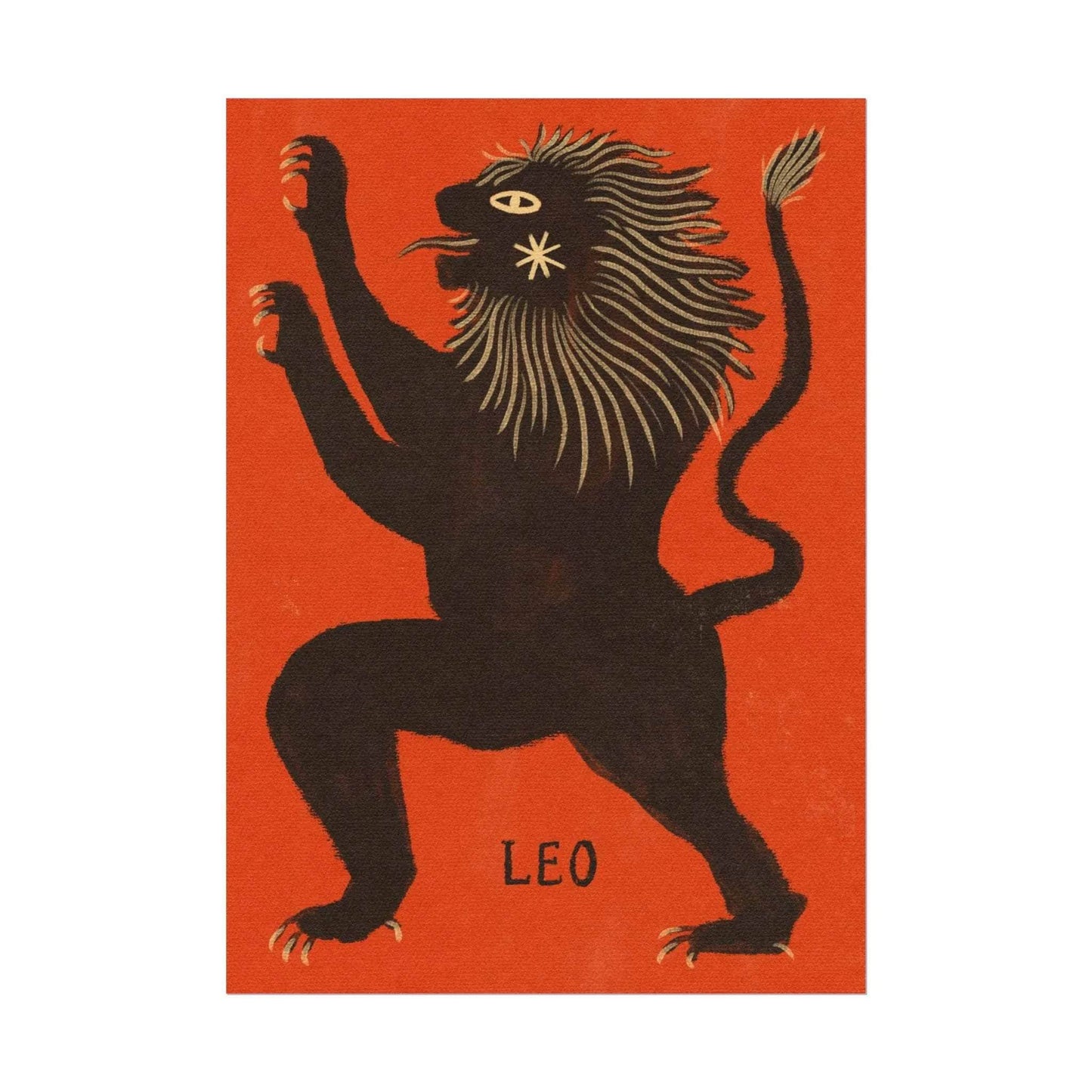 Tabby Booth Fine Art Zodiac Print • Leo